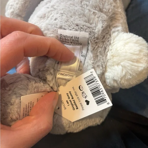 Silver Bashful Bunny Medium - Picture 3 of 3